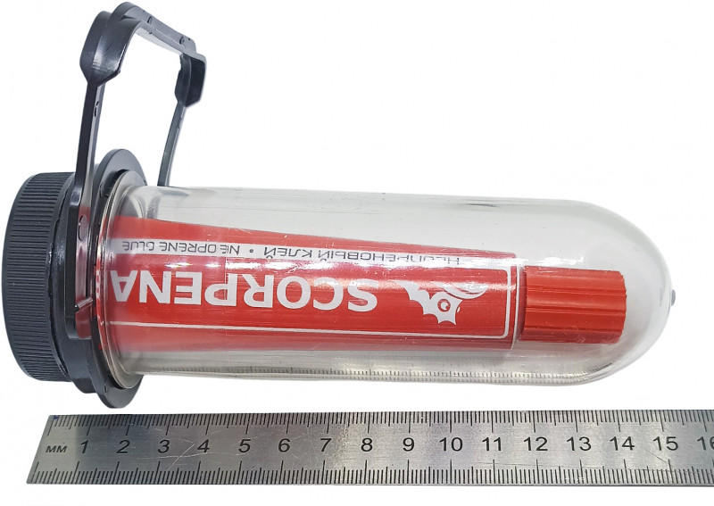 Длина гермоконтейнера около - 15см.