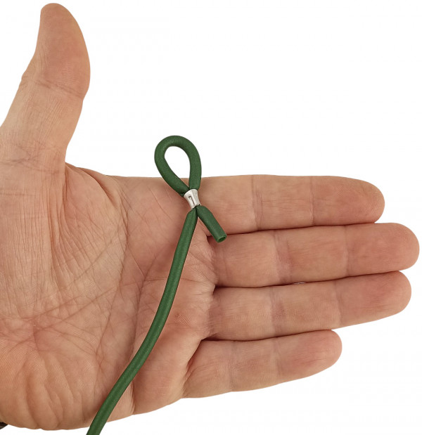 Толщина позволяет удобно с ним работать как голыми руками, так и в толстых неопреновых перчатках. Разрывная нагрузка 80кг (позволяет использовать его на соревнованиях по регламенту CMAS).