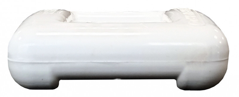 Закругленные внешние углы данных грузов меньше цепляют растительность.