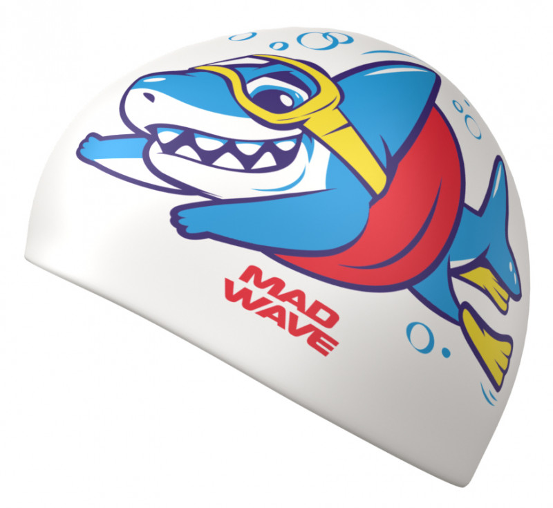 Шапка хорошо тянется, плотно облегает голову, не электризует и не тянет волосы, предотвращая их попадание в глаза и под детали очков или купальника. Универсальный размер шапочки подходит и взрослым, и детям.