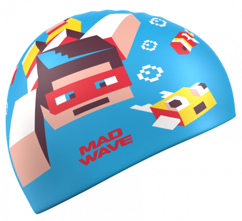 Поклонники «MINECRAFT» точно не пройдут мимо такой шапочки для плавания.