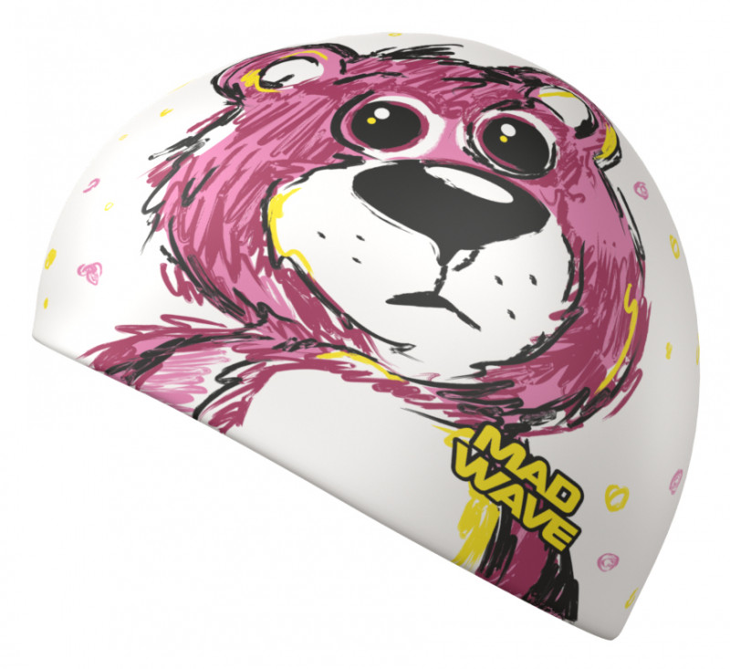 Шапка хорошо тянется, плотно облегает голову, не электризует и не тянет волосы, предотвращая их попадание в глаза и под детали очков или купальника. Универсальный размер шапочки подходит и взрослым, и детям.