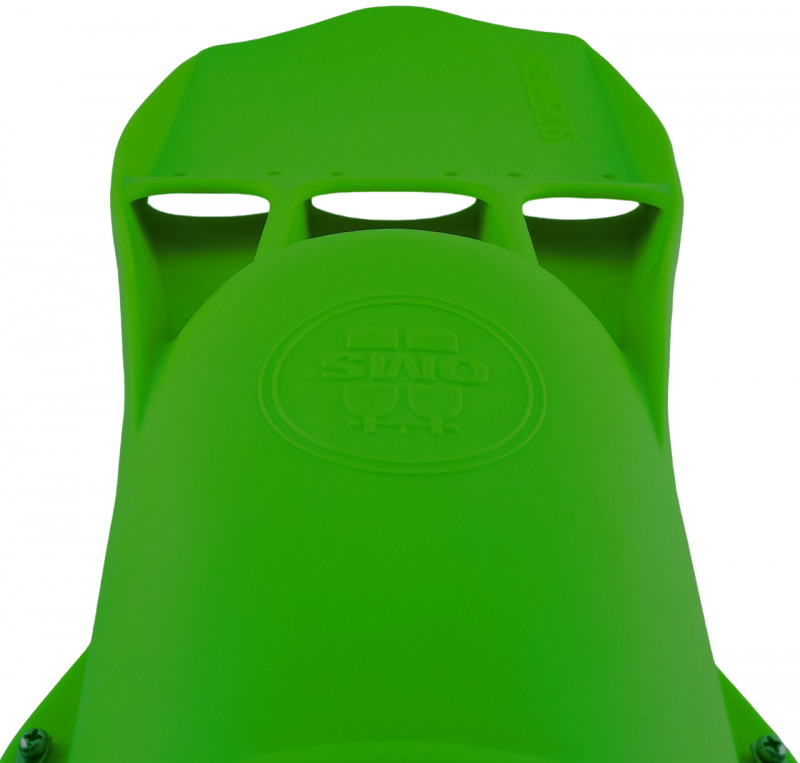 Отверстия в лопасти снижают сопротивление воды, тем самым уменьшая нагрузку на ногу.