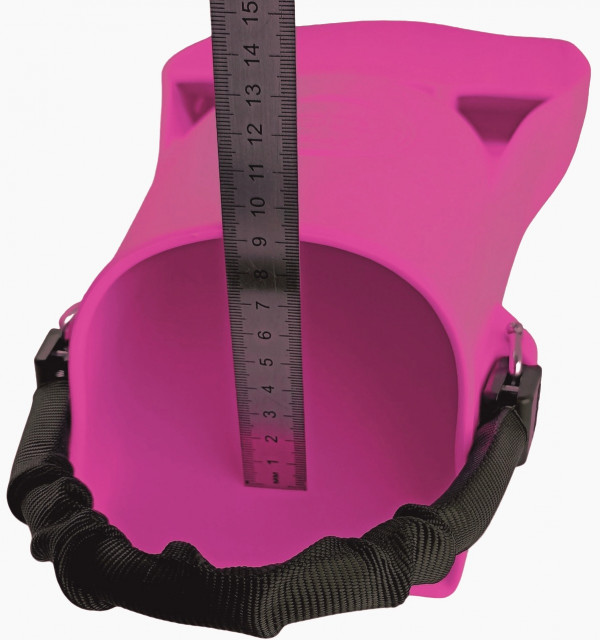 Высота подъема колоши по центру размера XL - около 8.5см., размера XXL - около 9см.