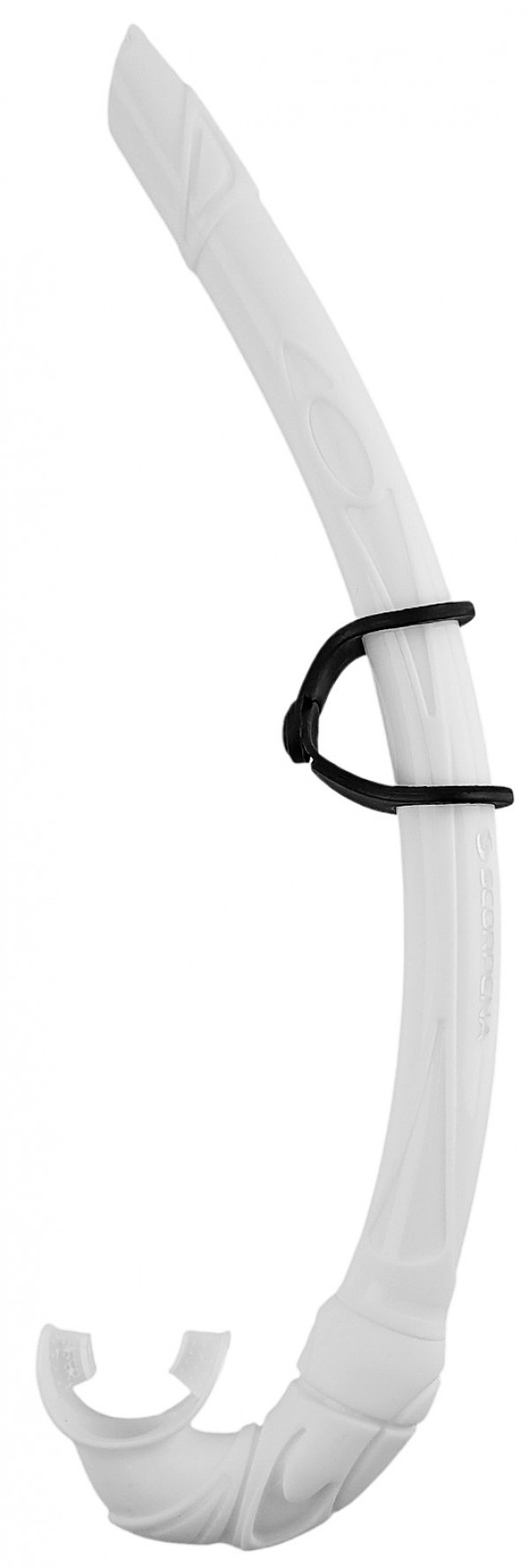 Белое эстетическое наслаждение от российского бренда SCORPENA - трубка «APNEA F2» для фридайвинга и сноркелинга, хотя есть и свои клиенты среди подводных охотников.