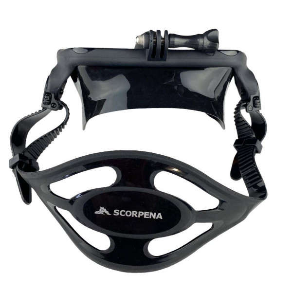 Маска Scorpena X2 подходит для всех моделей камер типа GoPro или других моделей action-камер с аналогичной системой крепления. Установив сверху видеокамеру, вы можете закрепить на обоих боковых ремешках маски один или два фонаря. Таким образом, одна маска Scorpena X2 заменит вам до трех штативов при подводной видеосъемке и все это - при свободных руках и интуитивном управлении!