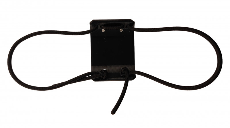 Длина резинок легко регулируется, просто потяните за торчащие свободные концы и держатель прижмется к руке плотнее.