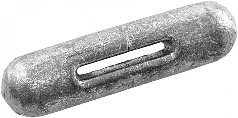 Вес грузика около 190 грамм, длина примерно 8см, а диаметр около 2см.