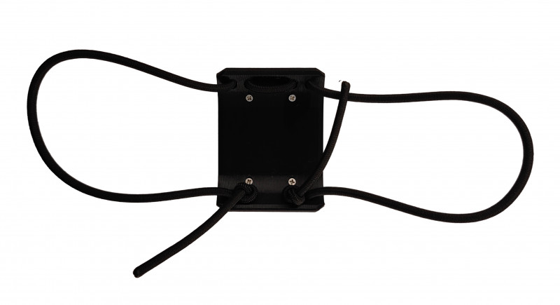 Длина резинок легко регулируется, просто потяните за торчащие свободные концы и держатель прижмется к руке плотнее.