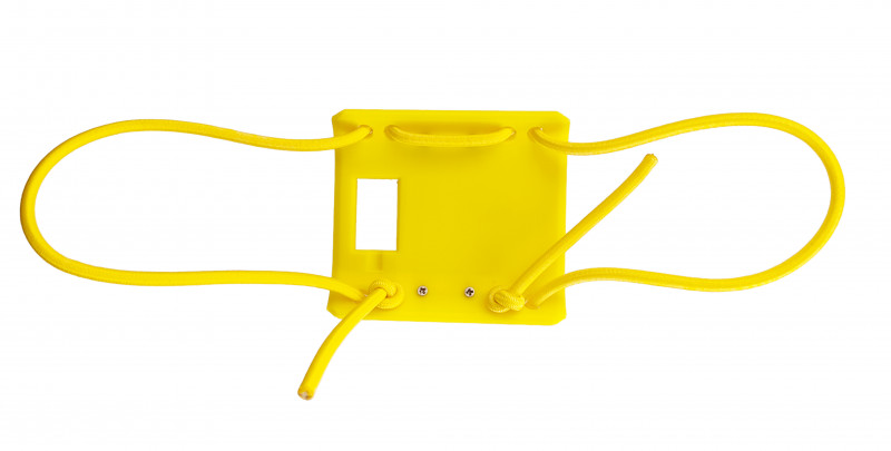 Длина резинок легко регулируется, просто потяните за торчащие свободные концы и держатель прижмется к руке плотнее.