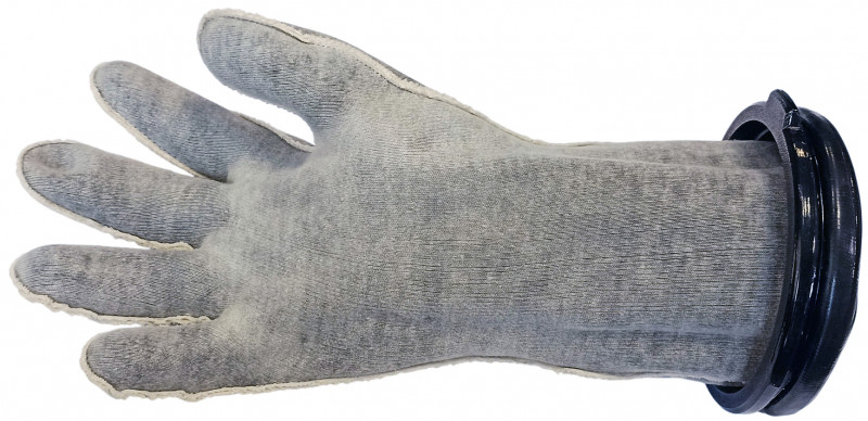 Перчатки классические для такого случая, изготовлены из ПВХ на мягкой хлопковой основе, аналоги продаются в нашем магазине любого размера.