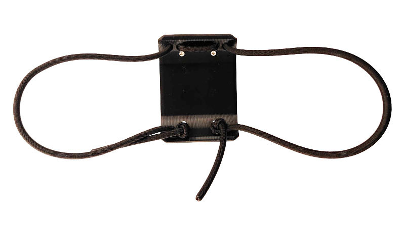 Длина резинок быстро и легко регулируется - просто потяните за торчащие свободные концы, и держатель с прибором прижмется к руке плотнее.