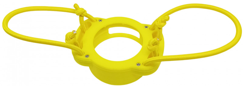 Длина резинок быстро и легко регулируется - просто потяните за торчащие свободные концы, и держатель с прибором прижмется к руке плотнее.