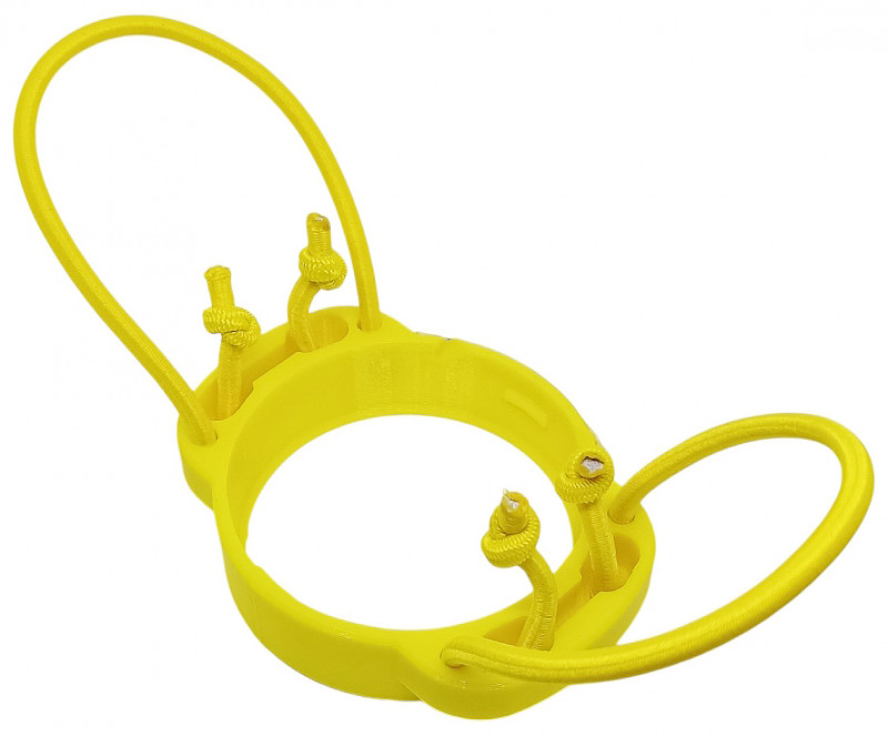 Длина резинок быстро и легко регулируется - просто потяните за торчащие свободные концы, и держатель с прибором прижмется к руке плотнее.