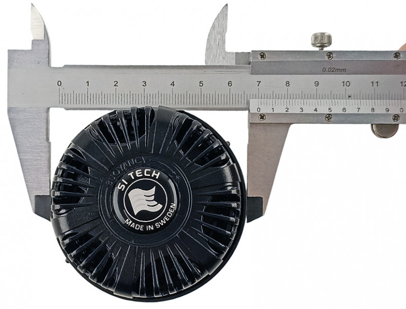 Максимальный диаметр клапана около 7см.