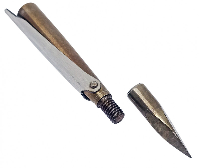 Основа наконечника имеет резьбовую часть (М6) под сменные головы, которая позволяет быстро менять бойки с разными типами заточки.