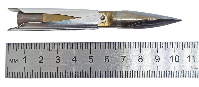 Штатная длина наконечника - 10.5см.