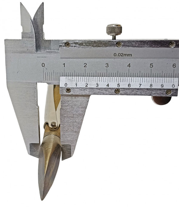 Максимальный диаметр головы - 1.1см.