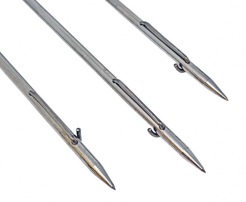 Пулевидная заточка на каленых прутьях для хорошего проникновения под чешую даже крупной рыбы.