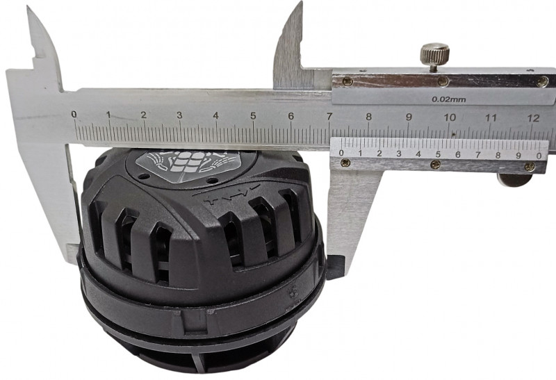 Максимальный диаметр (габарит) клапана - около 7.3см.