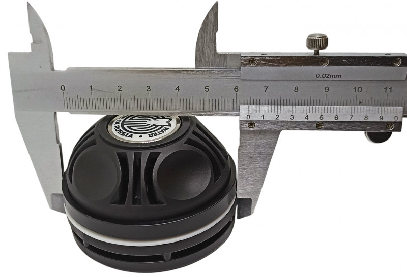 Максимальный диаметр самого клапана - около 6.4см.