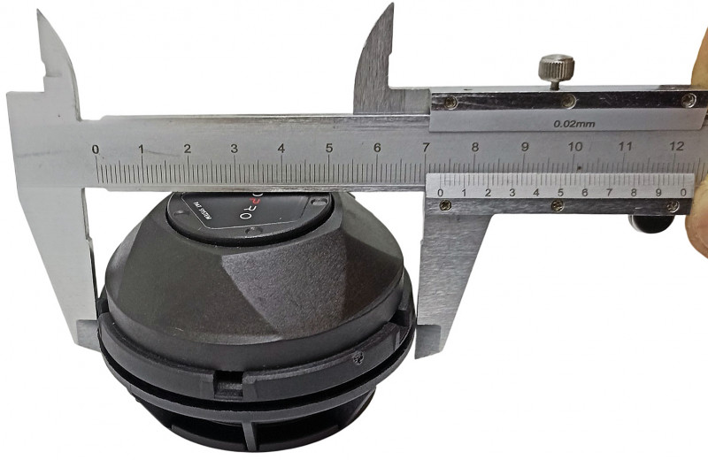 Максимальный диаметр самого клапана - около 7.3см.