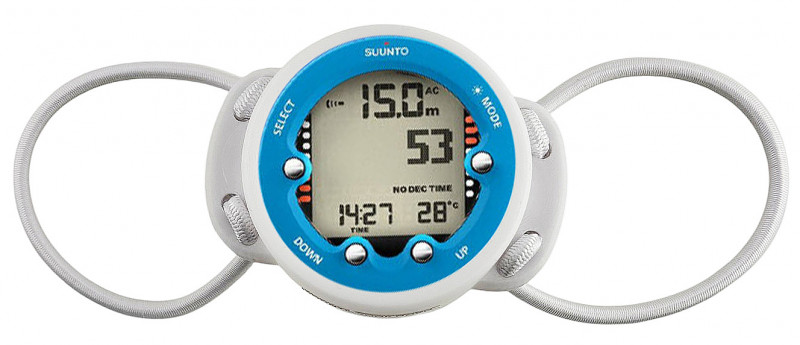 Держатель с резинками для SUUNTO ZOOP NOVO - удобная, надежная и правильная замена штатному ремешку, проверенная многими дайверами.