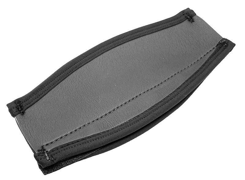 Оголовник-чехол для ремешка маски неопреновый, серый.