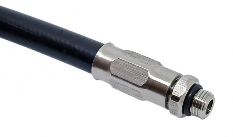 Профессиональный штуцер для подрезания шлангов в дайвинге от производителя «TDE». Подходит к шлангам низкого давления (LP).