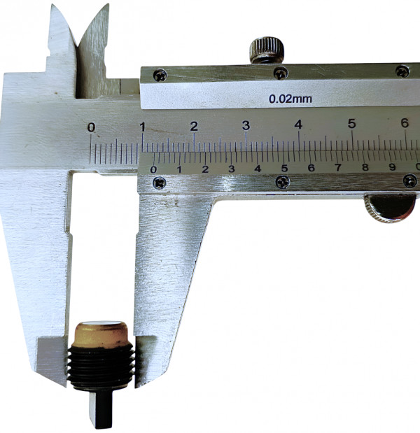 У данного запорного механизма диаметр резьбы 12мм, шаг - 1.75мм.