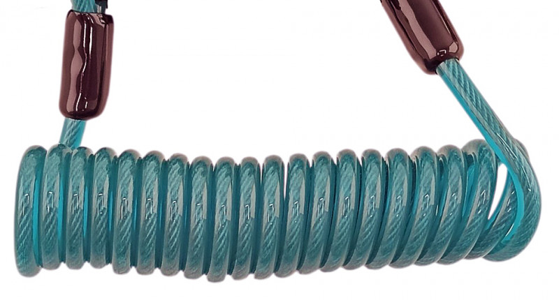 Прочная армированная пружина в пластиковой оплетке может быть растянута вами на расстояние до 1 метра!