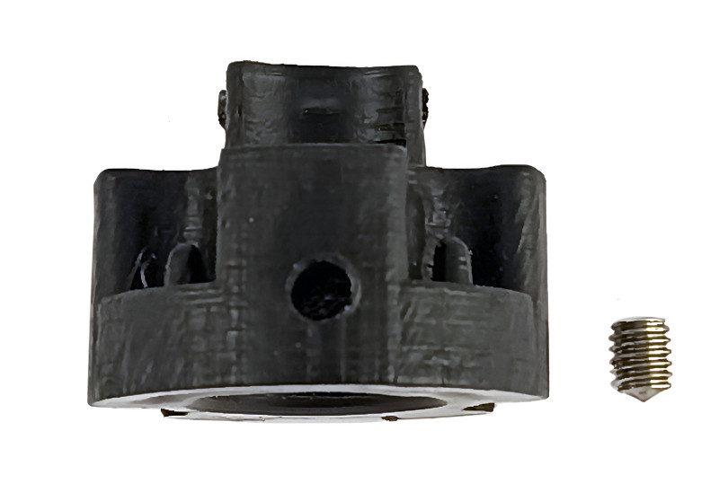 Втулка фиксируется на стволе штоком с резьбой (идет в комплекте), шестигранником на 2мм.