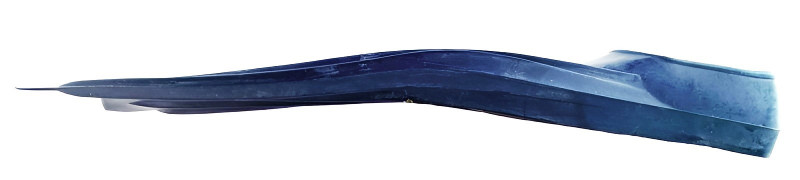 Угол наклона лопасти по отношению к калоше около 25 градусов немного нивелирует анатомическую негибкость стопы человека.