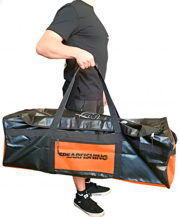 Ухватистые ручки для переноски. Внешний габарит сумки - примерно 95х30х35см.