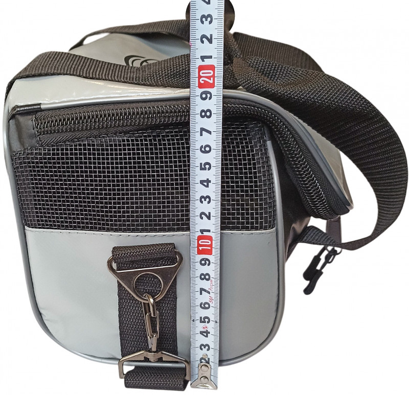 Высота сумки - где-то 19см.