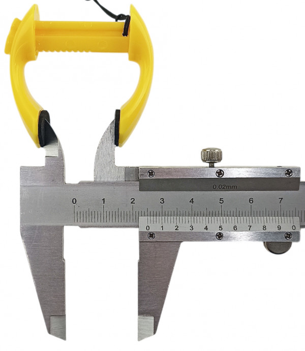 Ширина между подушечками при максимально раскрытии - 2.5см.