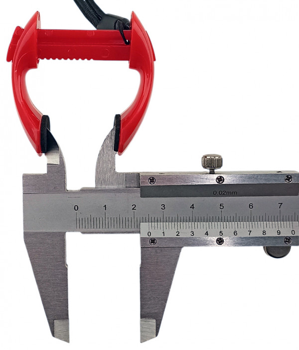 Ширина между подушечками при максимально раскрытии - 2.5см.