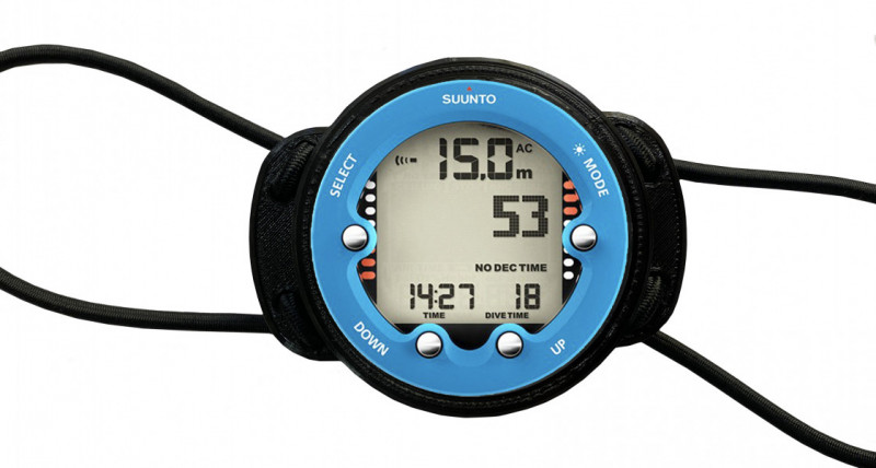 Держатель с резинками для SUUNTO ZOOP NOVO - удобная, надежная и правильная замена штатному ремешку, проверенная многими дайверами.