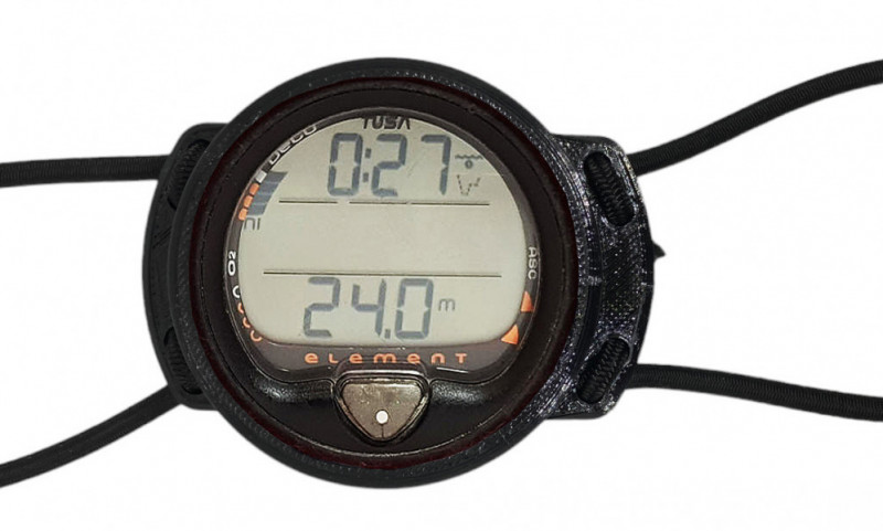 Держатель с резинками - удобная, надежная и правильная замена штатному ремешку, проверенная многими дайверами.