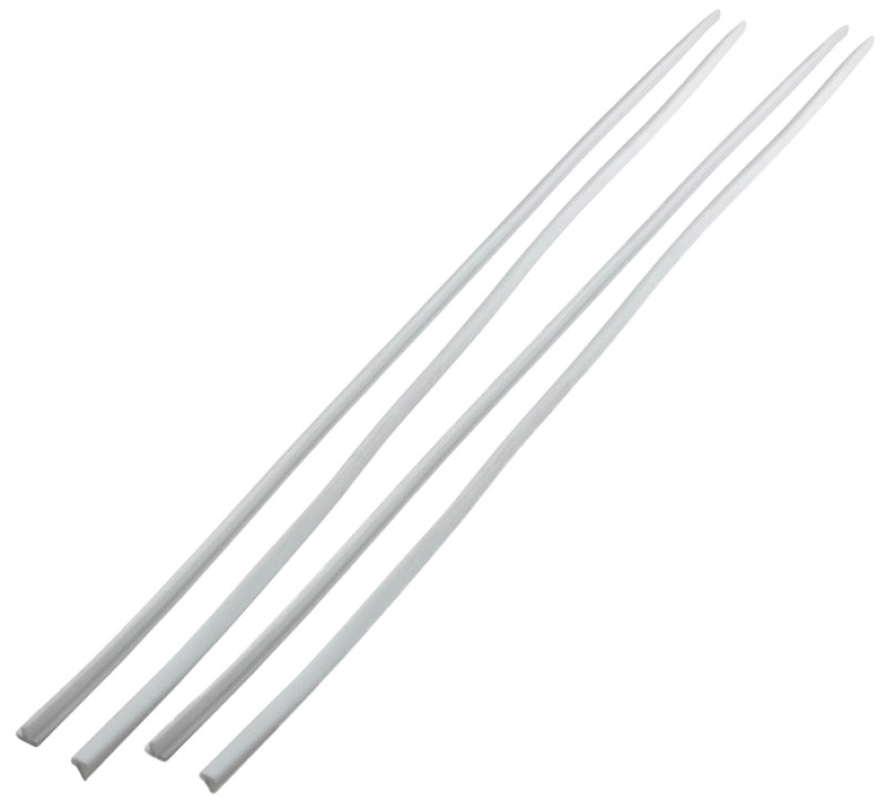 Две пары резинок для отбортовки обеих лопастей ласты, обеспечивают дополнительную защиту от ударов и гидродинамическую стабильность при гребке.