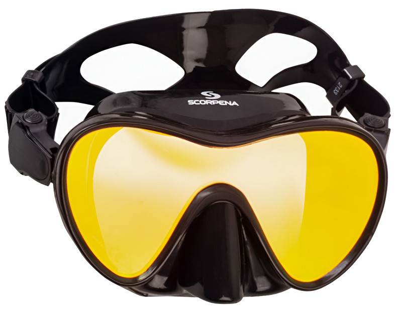 Любимица подводных охотников маска «СКОРПЕНА N» с просветленной оптикой для лучшей картинки под водой.