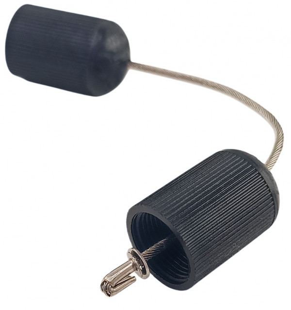 Тросик в бобышках фиксируется обжимной трубкой со стопорными шайбами.