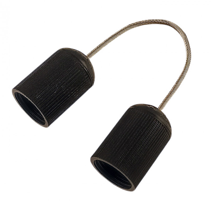 Профессиональный легкий и прочный зацеп «SCORPENA» с витым проволочным тросиком и с резьбовыми втулками для установки на парные резиновые тяги подводного арбалета.