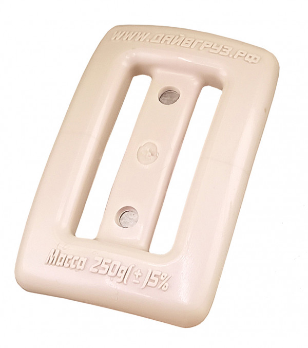 Профессиональный и очень приятный, как на вид, так и на ощупь, свинцовый обрезиненный груз для целей подводного плавания.