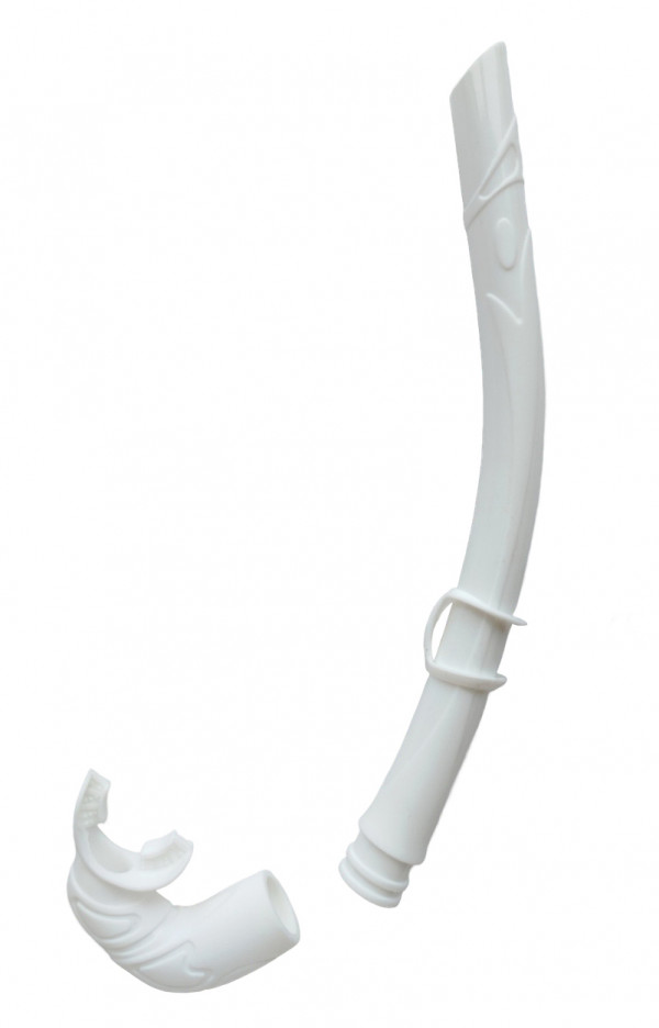 Если загубник или сама трубка вдруг повредятся - не беда! Конструкция разъемная, так что поменять ее части проще простого.