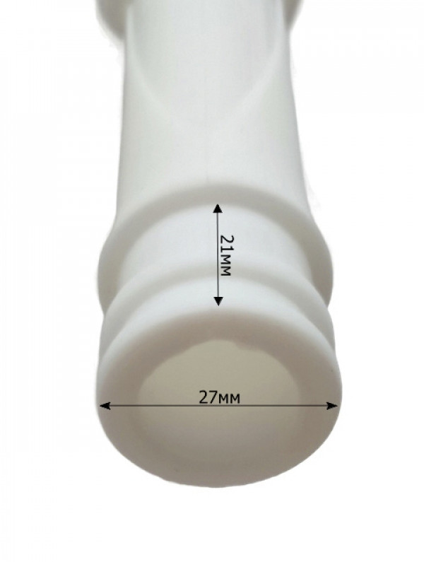 Внешний диаметр посадочного места под загубник - 27мм, высота - 21мм.