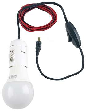 Светильник «Походный» с выключателем, светодиодная лампа с цоколем E27