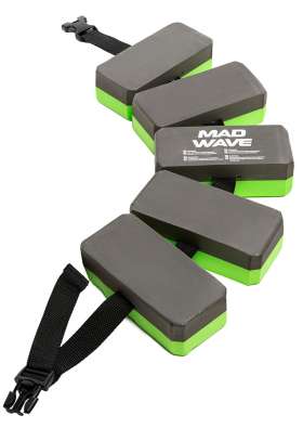Пояс BELT FOR TRAINING для обучения плаванию от известного производителя MAD WAVE. Состоит из пяти секций. Помогает вашему ребенку чувствовать себя увереннее и безопаснее в воде.