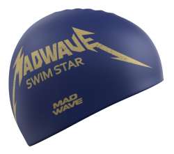 Синяя шапочка «ЗВЕЗДА ПЛАВАНИЯ» сразу даст понять окружающим, что на воде далеко не новичок.