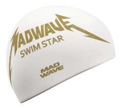 Белая шапочка «ЗВЕЗДА ПЛАВАНИЯ» сразу даст понять окружающим, что на воде далеко не новичок.